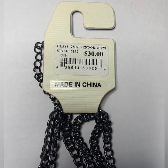 Bass & COMPANY NECKLACE 3 LAYERED STONE STATEMENT PIECE😍 - Picture 4 of 5